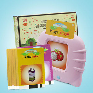 Cognición personalizada 2 en 1 Audible portátil francés e inglés bilingüe aprendizaje de idiomas máquina de educación tarjetas Flash edades 2-6 - Product Image 6
