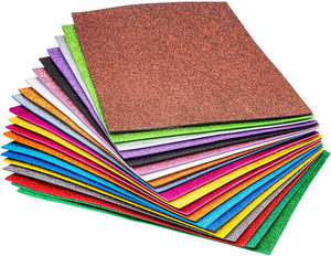 ダブルフェイスグリッターシートEVAシートカラフルなグリッターフォーム形状ステッカー - Product Image 4