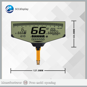 All'ingrosso SJXDGW019 Display moto HTN personalizzato 7 segmento LCD moduli a basso consumo energetico Anti-abbagliamento contachilometri a basso prezzo - Product Image 4