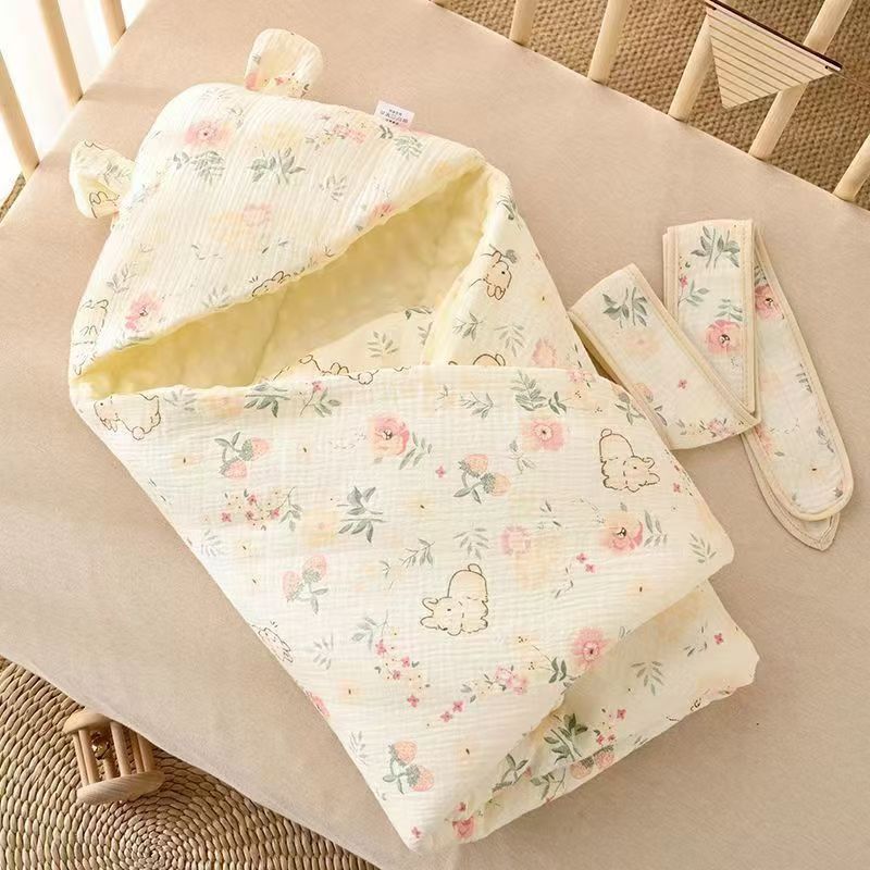 Stile trapuntato per cuccioli con fiori ed erba