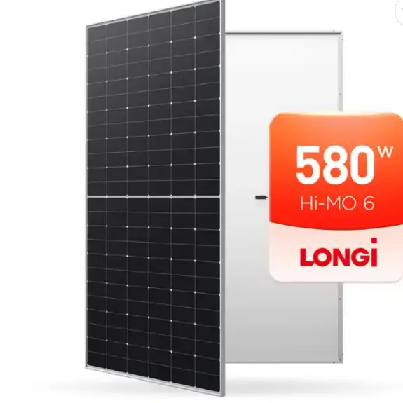 Módulo PV de nivel 1 Panel solar Longi Hi mo6 565-585W Paneles solares fotovoltaicos de mayor eficiencia para proyectos en tierra