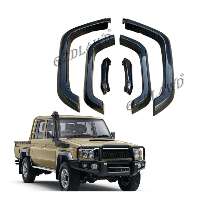 gzdl4wd 4X4 Räderbögen Kotflügelverbreiterungen für Land Cruiser 79 HZJ79 Doppelkabine 1984 2012 2023 2024