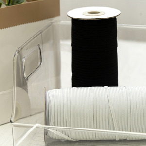 家用纺织品用白色弹性弹力绳缝纫弹性绳带技术服装织带其他纺织品应用 - Product Image 2