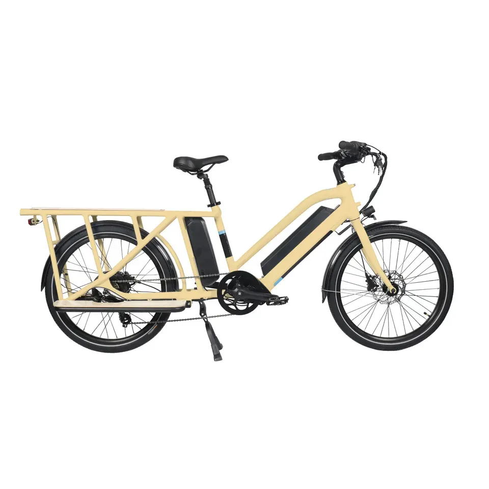 อาหารสําหรับครอบครัว จัดส่งสินค้า E จักรยาน E-Cargo Ebike E-Bike ไฟฟ้า e จักรยานบรรทุกสินค้าในเมือง จัดส่งจักรยาน e โดยไม่ต้องใช้แบตเตอรี่