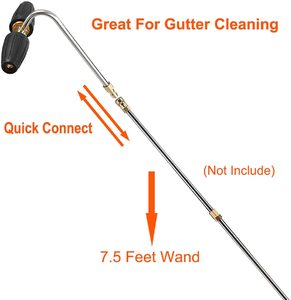 Máy rửa áp lực cống jetter gutter Cleaner tập tin đính kèm với đôi xoay Turbo vòi phun - Product Image 4