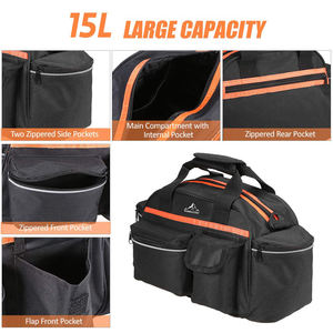 Túi Đựng Hành Lý Đạp Xe Ngoài Trời 15L Túi Xách Đeo Vai Giỏ Đựng Cốp Xe Túi Gắn Ghế Sau Xe Đạp - Product Image 4