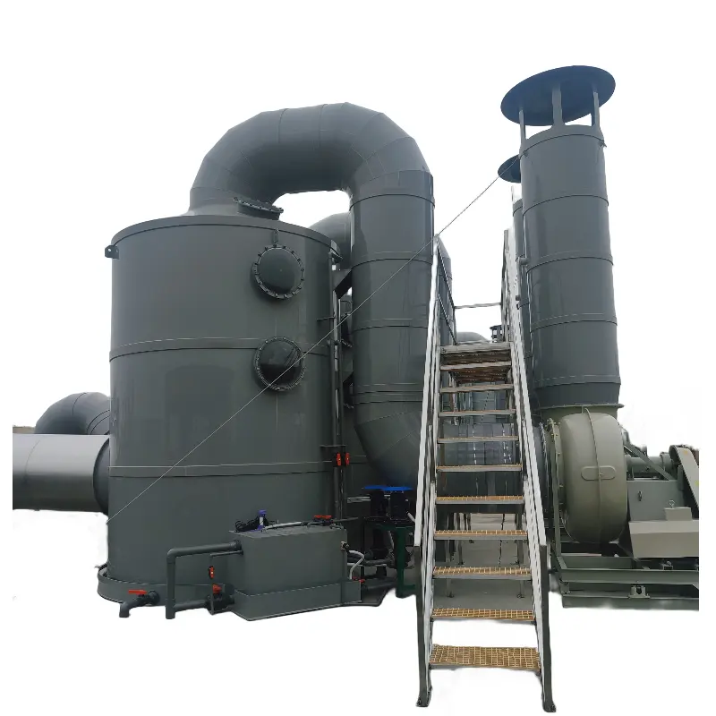 Depurador de polvo húmedo para tratamiento de gases de escape Torre de absorción de VOC Equipo de maquinaria de eliminación de gases