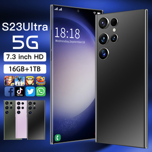 Cep telefonu akıllı telefon 64gb S23 Ultra 16GB + 1TB 5G 7.3 inç akıllı oyun cep telefonu TFT not 20 Ultra 5g siyah-hazırlık