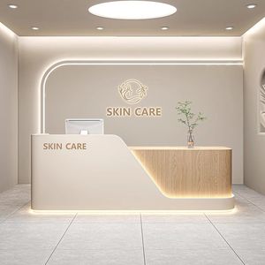 Hiện đại đơn giản gỗ rắn thân thiện với môi khách sạn Beauty Salon cửa hàng quần áo thẩm mỹ y tế phòng khám tiếp tân bàn tiền mặt đăng ký - Product Image 1