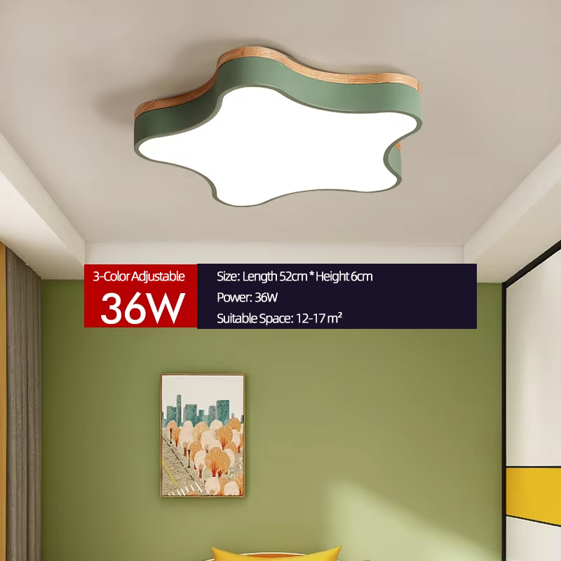 Diámetro verde de 52 cm, tres colores, 36W.