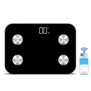LED 180Kg 396Lb זיכרון פונקציה Bmi גוף שומן חכם דיגיטלי Wifi חכם בקנה מידה גוף Analyzer