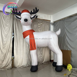 Séc Hot Bán 4 Meter cao <span class=keywords><strong>Inflatable</strong></span> Trắng nai sừng tấm cho Giáng sinh ngoài trời trang trí cửa hàng - Product Image 4