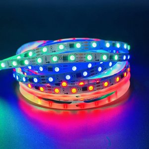 DC 12V DC 5V indirizzabile WS2812 WS2811 striscia Led 30 60 96 144 LED pixel SMD5050 Smart Digital RGBIC striscia di luce a Led - Product Image 3