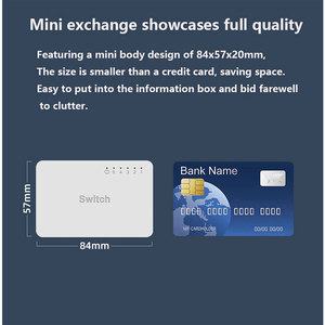 Mini plastik kabuk 5 portlu gigabit ağ anahtarı - Product Image 5