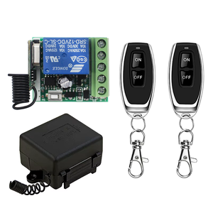 433MHz Drahtloser Fernbedienung schalter 2 Sender Wasserdichter 10A Relais empfänger DIY Gate Light 6V 12V 24V 30V DC Learning - Product Image 1