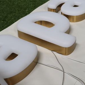 Пользовательские 3d подсветка со светодиодным письмом знак бизнес 3d логотип пользовательский знак письмо - Product Image 4