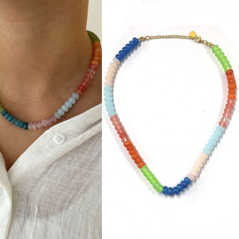 Stars and sea 40+5cm necklace with lobster clasp