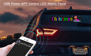 Pantalla LED Flexible Bluetooth Control de aplicación inteligente Desplazamiento Patrón de texto Animación RGB Panel de matriz LED Pantalla Led Flexible - Product Image 5