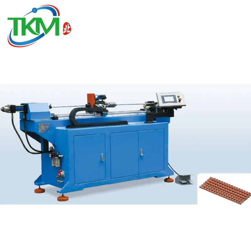 ماكينة CNC الأوتوماتيكية الدائرية لثقب وقفل أنابيب الفولاذ المقاوم للصدأ من TKM/ماكينة ثقب وقفل أنابيب
