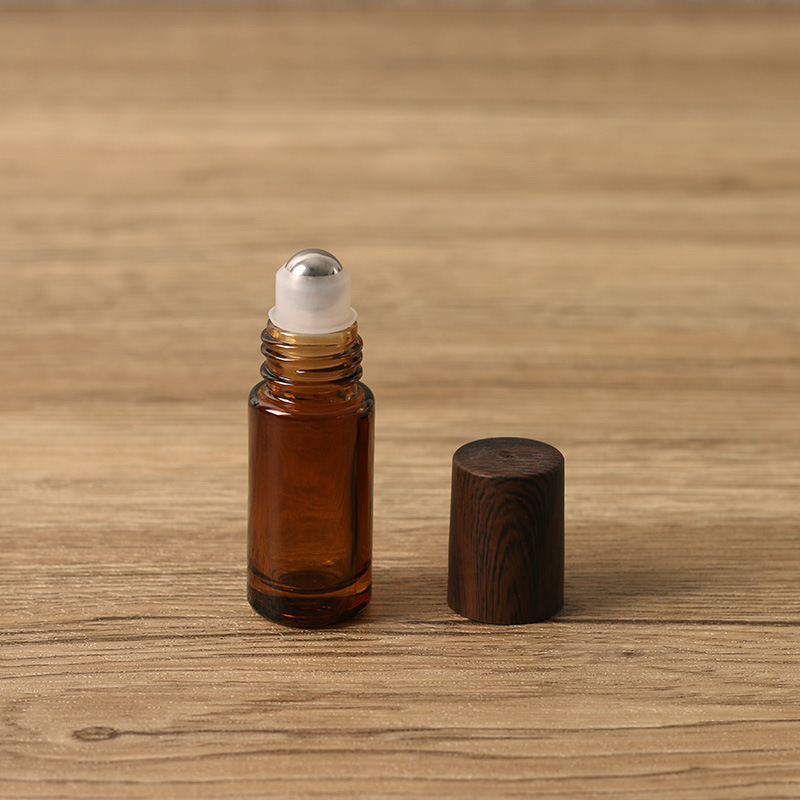 10 ml + Bolas de acero + Tapa con diseño de madera