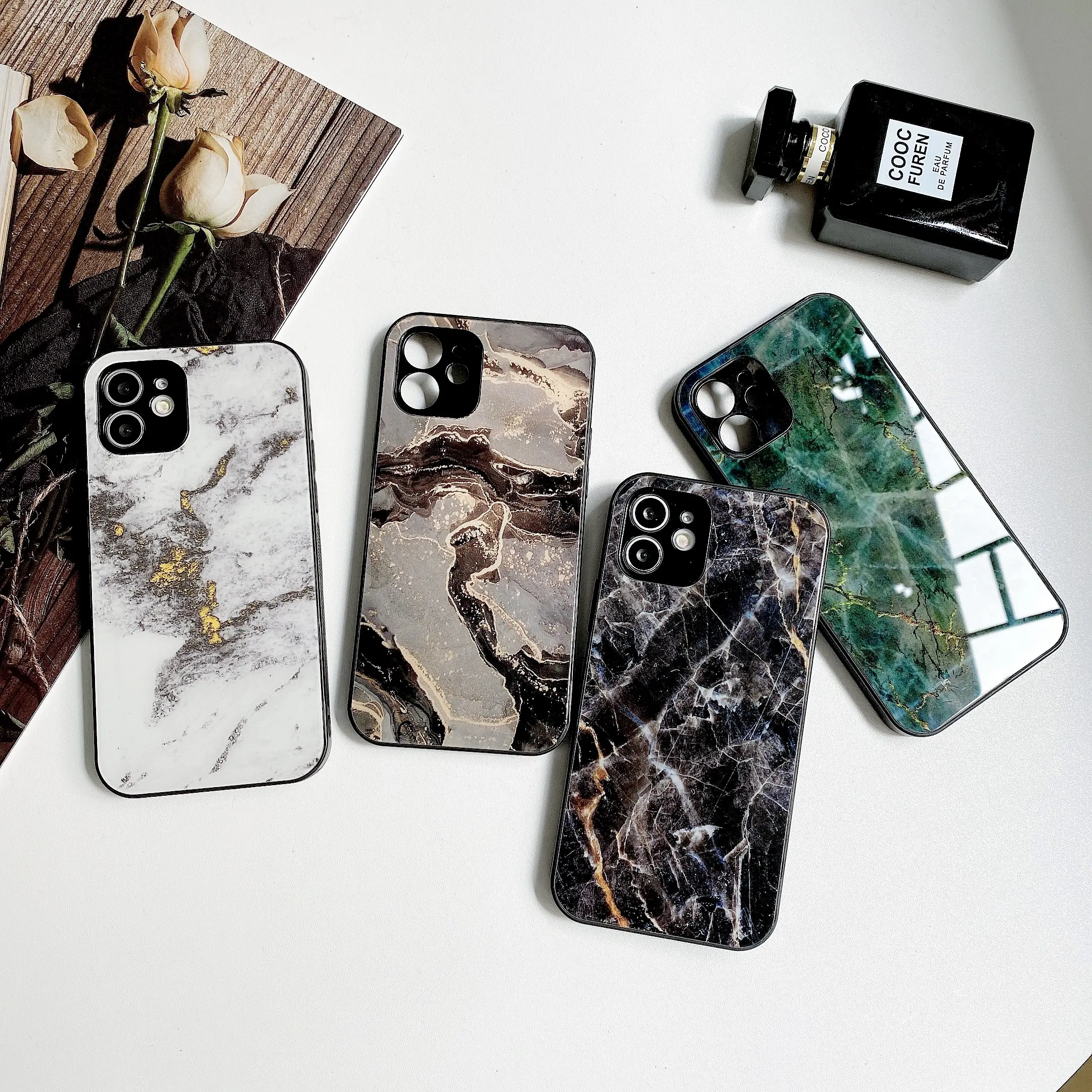 Hot Selling Cell Mirror Marble Hard Phone Case For Iphone 13 Pro Max Phone Case Tpu Mobile Case For Iphone X / XS / XS Max