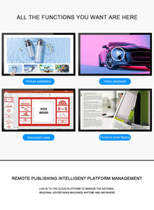Tablero de vídeo multimedia digital de montaje en pared de 32 pulgadas, pantalla táctil Lcd Android, Monitor de pantalla de señalización Digital inteligente para publicidad - Product Image 2