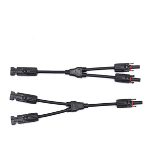 Conector paralelo solar 2 en 1 PV Y Branch 4mm2 1000V Cable solar Sistema fotovoltaico Conector de enchufe macho a hembra - Product Image 1