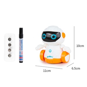 Fai da te Line Follower Robot giocattolo per bambini Robot tecnologia educativa induttiva Robot giocattolo traiettoria funzione di camminata con luce a Led