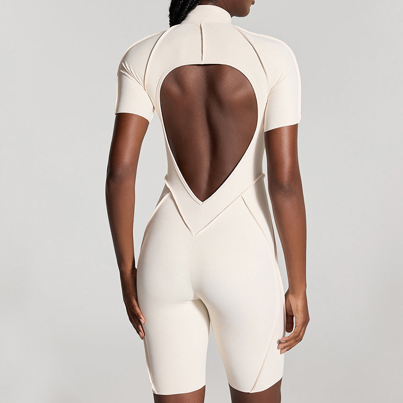 Short Sleeve Backless_Stone