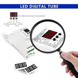BC-835-DIN 5CH 25A定電圧PWMデコーダDIN RAIL LEDコントローラ5ch DMXデコーダRGB CCT LEDストリップライトコントローラ用 - Product Image 3