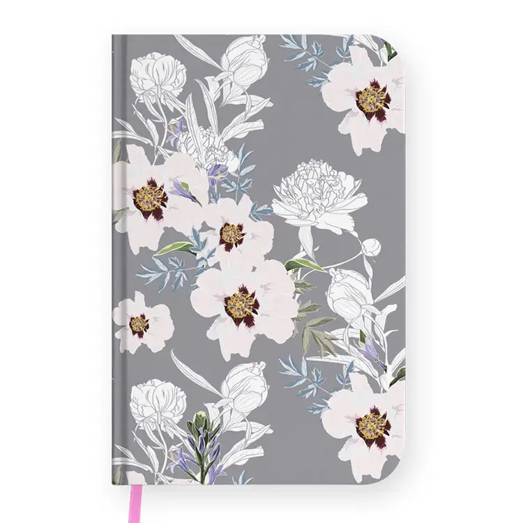 LABON Full-Colour Printed Undated Diary One Line A Day Flowery 5 Year Journal Hardcover Notebook