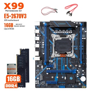 HUANANZHI X99 QD4 X99 anakart combo kiti set XEON E5 2670 V3 16GB 2666MHz (2*8G) DDR4 masaüstü bellek NVME NGFF USB 3.0 - Product Image 1