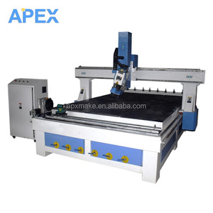 Venta directa de fábrica 1325 4 ejes 3D CNC máquina de talla de madera enrutador CNC de trabajo - Product Image 3