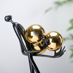 Kimdecor Креативные украшения, держащие мяч, скульптурные аксессуары для дома и отеля, дизайн интерьера и проекты - Product Image 4