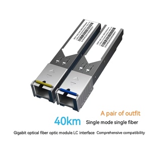 Single Fiber Optical Transceiver Module 10g <strong>Data</strong> Rate 40km Range 1310nm 1550nm LC SFP SC APC <strong>FC</strong> Connectors 1.25G <strong>Network</strong> Use - Product Image 3