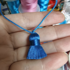 sjzmm定制短真丝流苏2厘米，带3厘米串，用于制作珠宝装饰 - Product Image 3