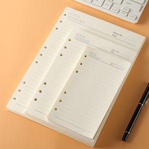 A4a5a6 Cuaderno Página interior Papel cuadrado 6 agujeros Cornell Línea horizontal Imprimible Tamaño A3 Reemplazo 9 agujeros Núcleo de hojas sueltas - Product Image 3