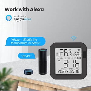 Tuya WiFi/ZigBee Smart <strong>Temperature</strong> <strong>Humidity</strong> <strong>Sensor</strong> Smart Home <strong>Temperature</strong> <strong>Sensors</strong> Works With Alexa Google Assistant Smart Life - Product Image 4