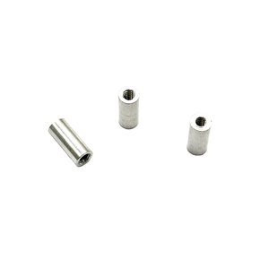 Custom Non-standard Aluminum Round Cylindrical <strong>Coupling</strong> Nuts 4#-40 <strong>M3</strong> Thread Anodized Finish Nut - Product Image 1