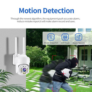 4MP 1080P高清网络WIFI IP无线防水户外IP66 360闭路电视PTZ摄像机运动检测彩色夜视内置麦克风 - Product Image 6