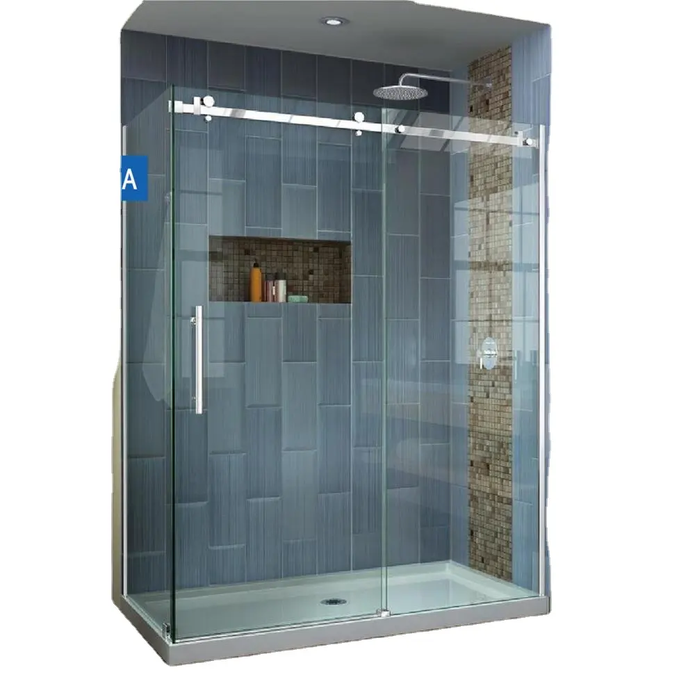 Cabina de ducha simple de cristal templado para baño a buen precio