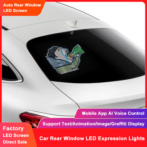 インテリジェントアプリプログラミング車リアウィンドウ式LEDライトカーXiaobaoリアフロントガラス車電子インタラクティブディスプレイ - Product Image 3