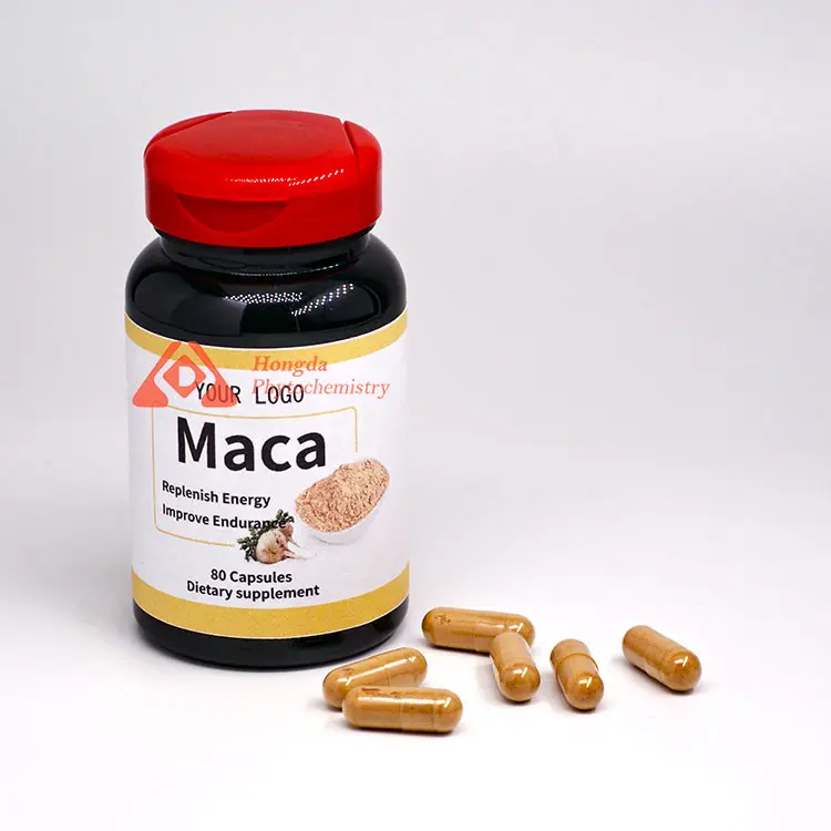 Tinh khiết đen Maca chiết xuất từ rễ Bột Maca bột viên nang