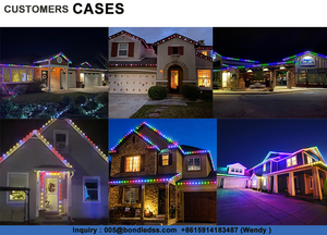 Özelleştirilebilir Led Soffit işıkları RGBW kalıcı Ip68 su geçirmez nokta ışık ev dekor için DC24V Led ışıkları Led noel piksel - Product Image 6