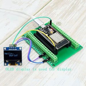 ESP-WROOM-32 scheda di sviluppo del microcontrollore ESP32 espansione Breakout scheda GPIO 1 in 2 per la versione stretta a 38pin
