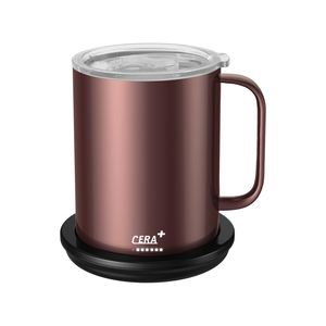 CERA + ถ้วยทำความร้อนอัจฉริยะ,แก้วอัจฉริยะควบคุมอุณหภูมิ SS304 14ออนซ์ - Product Image 1