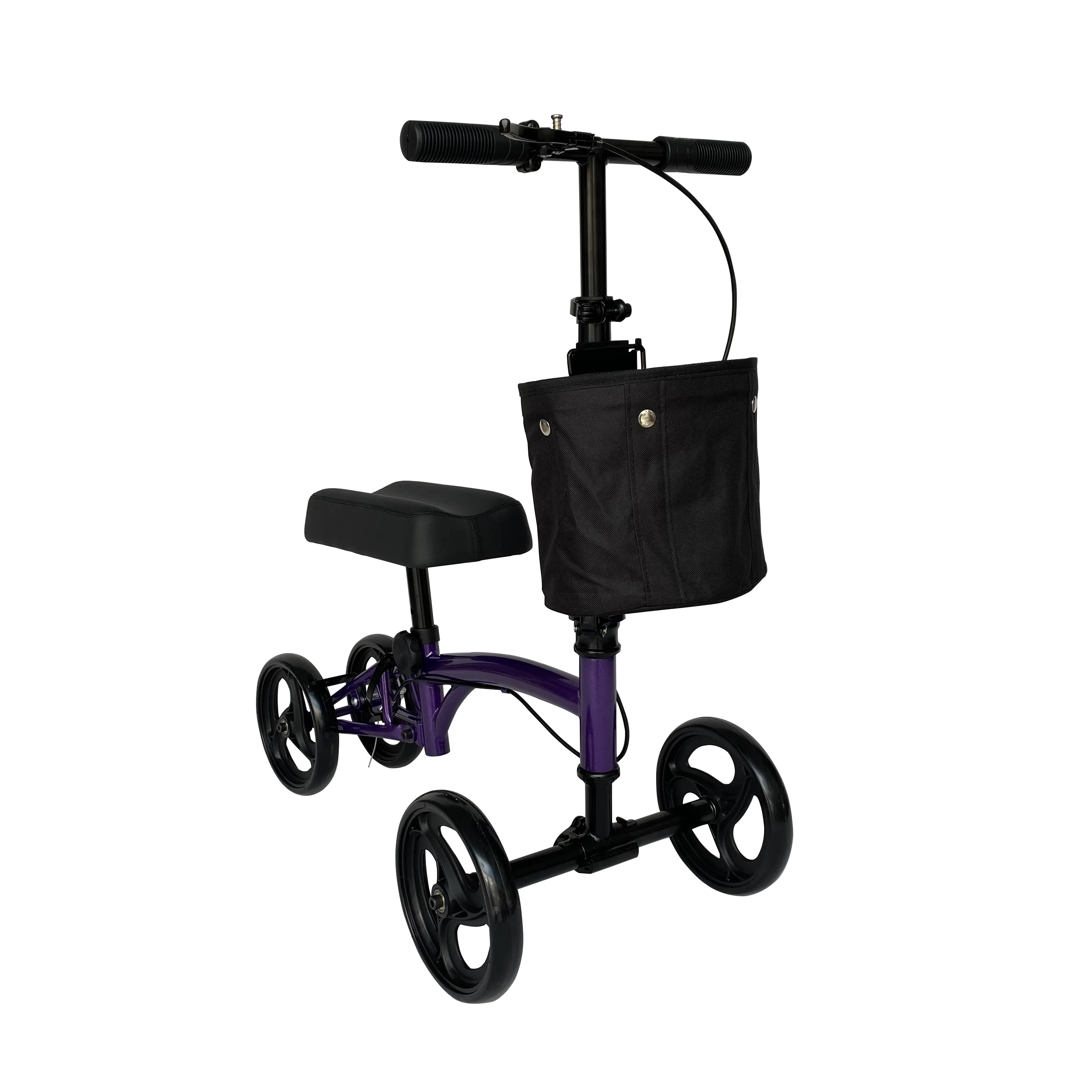 Acero al aire libre médico ajustable orientable rodilla Rollator Walker Scooter para discapacitados