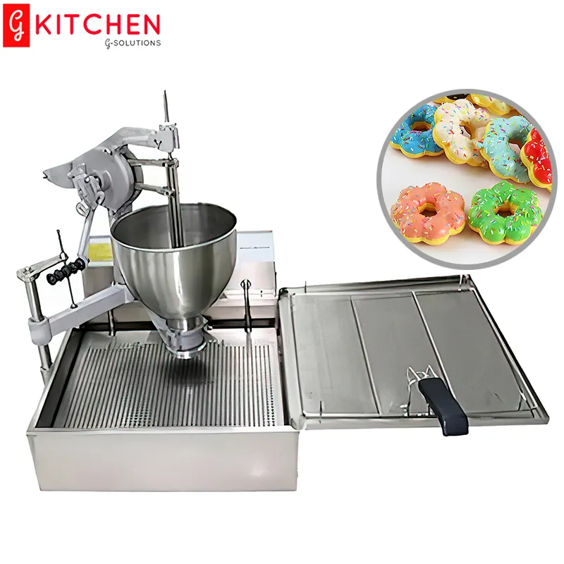 Manual doughnut production machine of various shapes