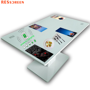 Android Capacitive 21.5 Inch Four Screen Coffe Waterproof <strong>Game</strong> Smart Interactive Restaurant <strong>Multi</strong> Touch <strong>Table</strong> - Product Image 2