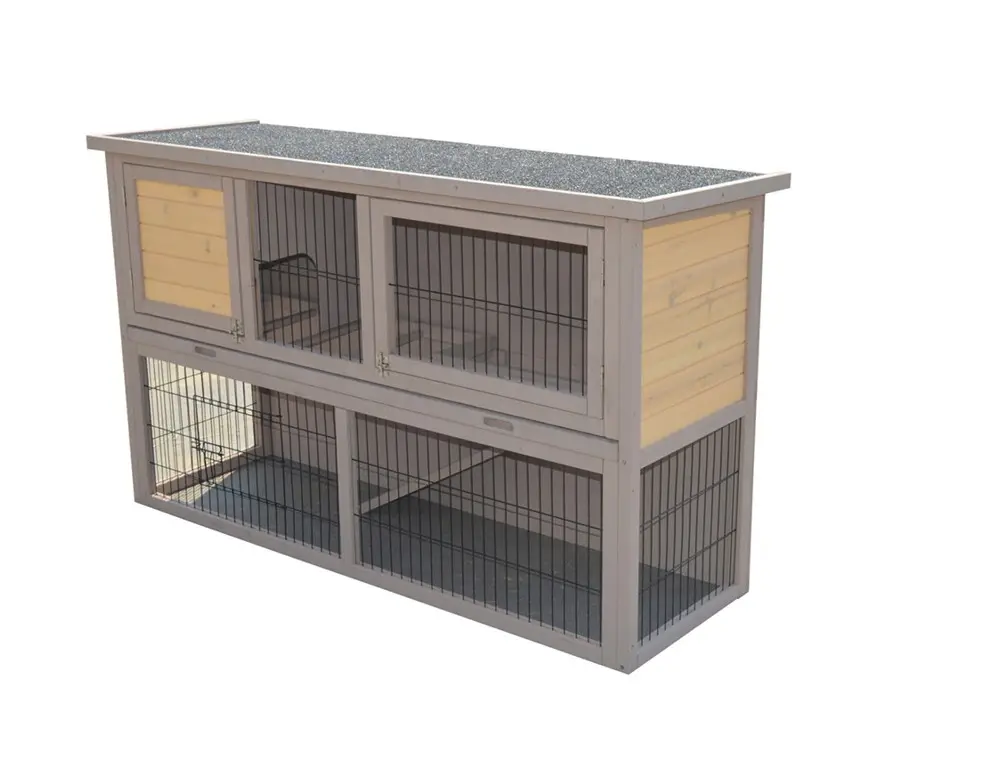 Ngoài Trời Lớn Bằng Gỗ Rabbit Hutch Pet Lồng Vận Chuyển